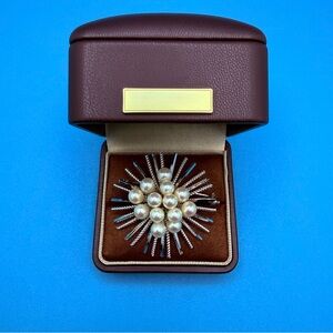 Sterling Silver with Pearl Cultured Pin Brooch